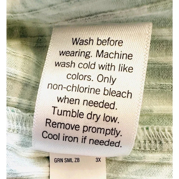 NWT NINE WEST Women Sleeveless Pullover One Shoulder Green Blue Dress Plus Sz 3X - Picture 12 of 12